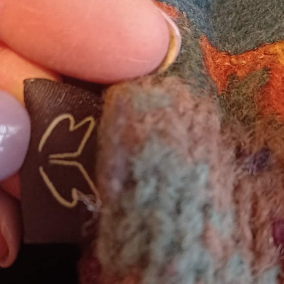 Baabazuzu Art to Wear Upcycled Eco Friendly Fingerless Gloves Women's One Size - Picture 4 of 4